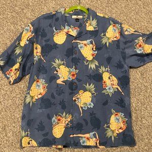 TOMMY BAHAMA BUTTON DOWN SHIRT (HULA GIRLS)